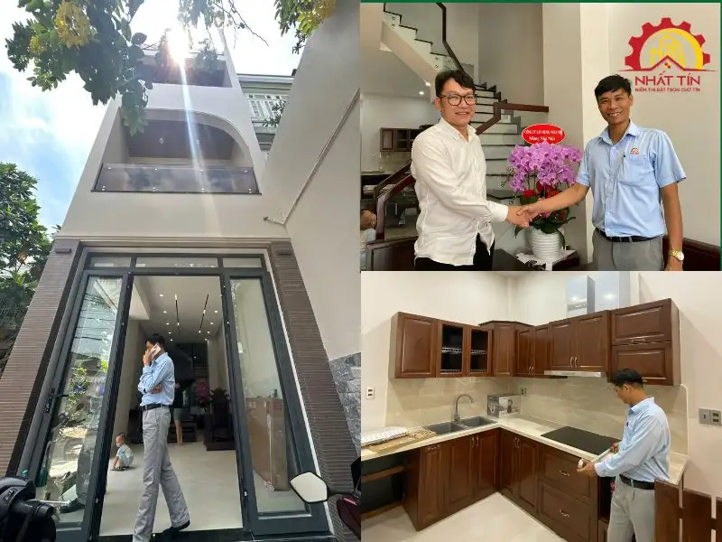 Hình ảnh công trình hoàn thiện xây nhà Chợ Lớn do Nhất Tín thực hiện Xây dựng Nhất Tín 1