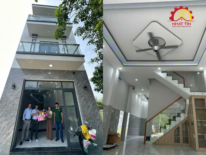Hình ảnh công trình hoàn thiện xây nhà Chợ Lớn do Nhất Tín thực hiện Xây dựng Nhất Tín 1