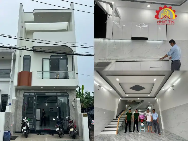 Hình ảnh công trình hoàn thiện xây nhà Chợ Lớn do Nhất Tín thực hiện Xây dựng Nhất Tín 1