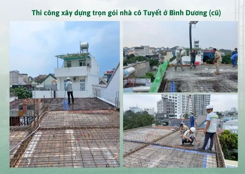 Thi công xây dựng trọn gói nhà cô Tuyết ở Bình Dương Xây dựng Nhất Tín