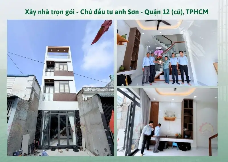 Xây nhà trọn gói - Chủ đầu tư anh Sơn - Quận 12 (cũ), TPHCM Xây dựng Nhất Tín