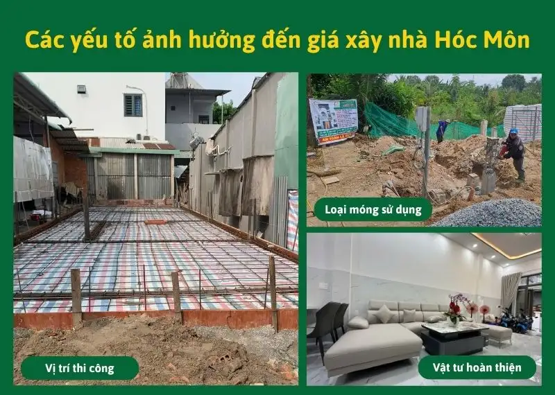 Các yếu tố ảnh hưởng đến giá xây nhà Hóc Môn Xây dựng Nhất Tín