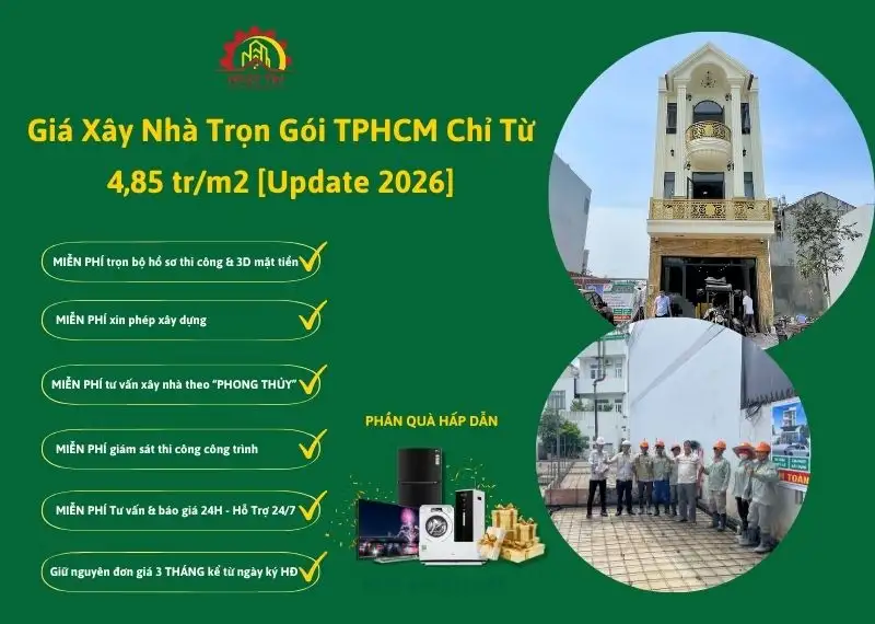 Giá Xây Nhà Trọn Gói TPHCM update 2026 Xây dựng Nhất Tín