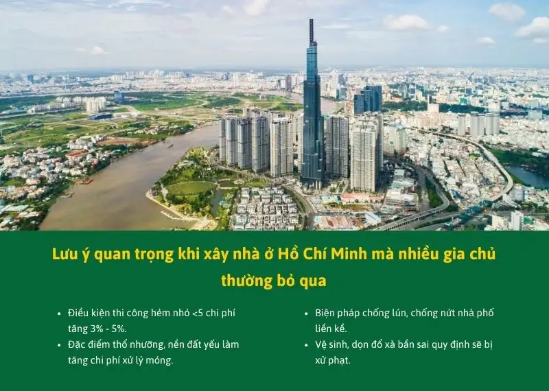 Lưu ý quan trọng khi xây nhà ở Hồ Chí Minh mà nhiều gia chủ thường bỏ qua Xây dựng Nhất Tín