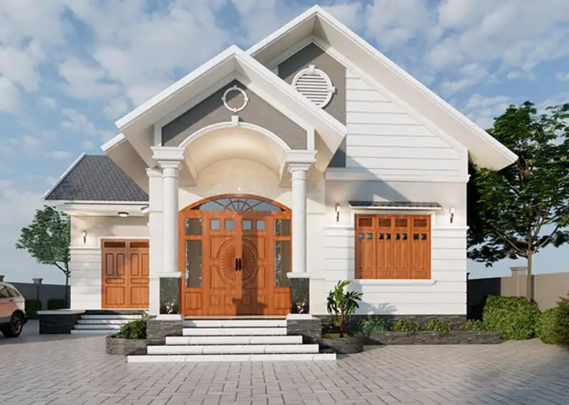 một số ý tưởng xây nhà 1 tầng 2 phòng ngủ kèm ngân sách ước tính Xây dựng Nhất Tín 1