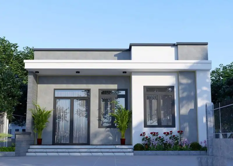 một số ý tưởng xây nhà 1 tầng 2 phòng ngủ kèm ngân sách ước tính Xây dựng Nhất Tín 1