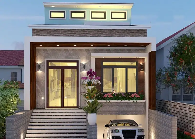 một số ý tưởng xây nhà 1 tầng 2 phòng ngủ kèm ngân sách ước tính Xây dựng Nhất Tín 1