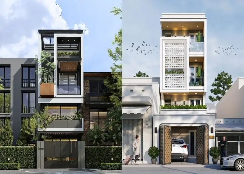 Một số giải pháp bố trí không gian cho nhà 4 tầng 50m2 tối ưu chi phí 1