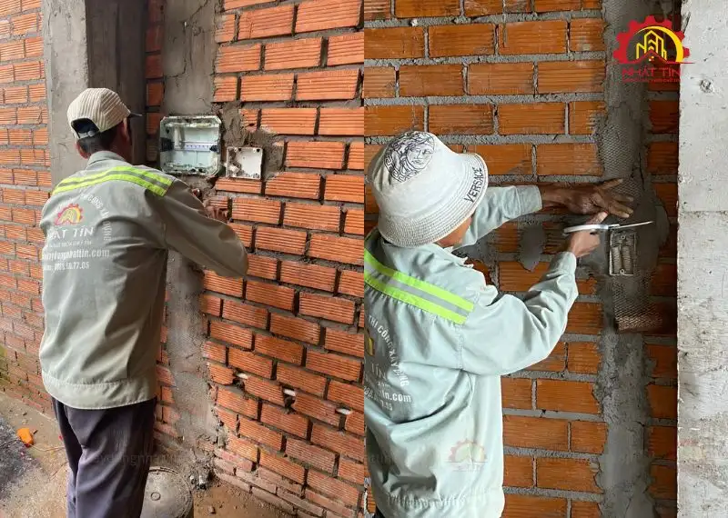 Quá trình thi công nhà 1 trệt 1 lửng 1 lầu của cô Sang Bình Tân Xây dựng Nhất Tín 1