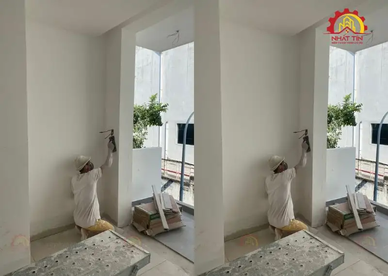 Quá trình thi công nhà 1 trệt 1 lửng 1 lầu của cô Sang Bình Tân Xây dựng Nhất Tín 1
