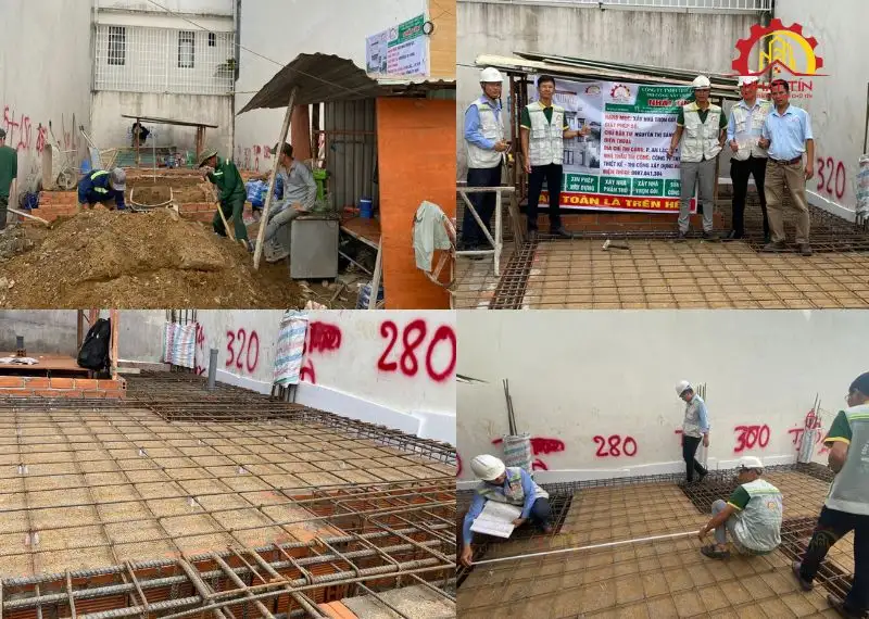Quá trình thi công nhà 1 trệt 1 lửng 1 lầu của cô Sang Bình Tân Xây dựng Nhất Tín 1