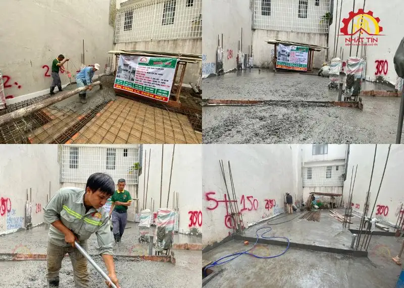 Quá trình thi công nhà 1 trệt 1 lửng 1 lầu của cô Sang Bình Tân Xây dựng Nhất Tín 1