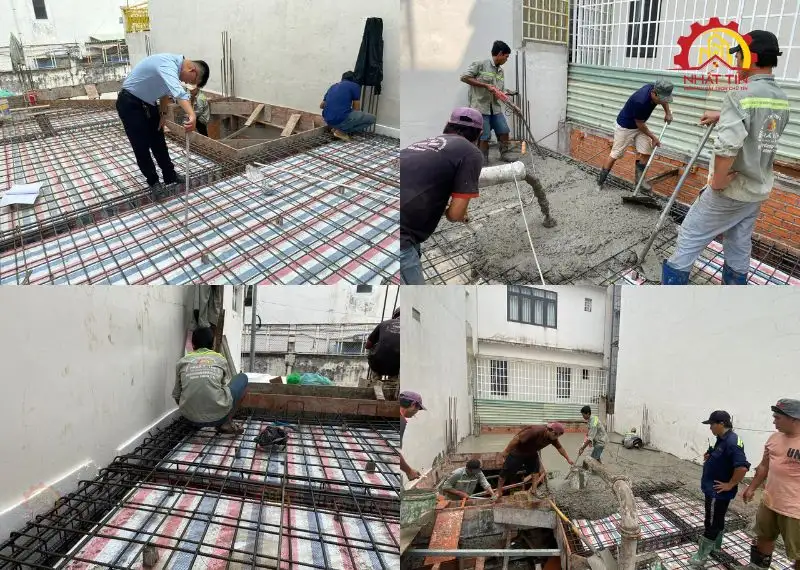 Quá trình thi công nhà 1 trệt 1 lửng 1 lầu của cô Sang Bình Tân Xây dựng Nhất Tín 1