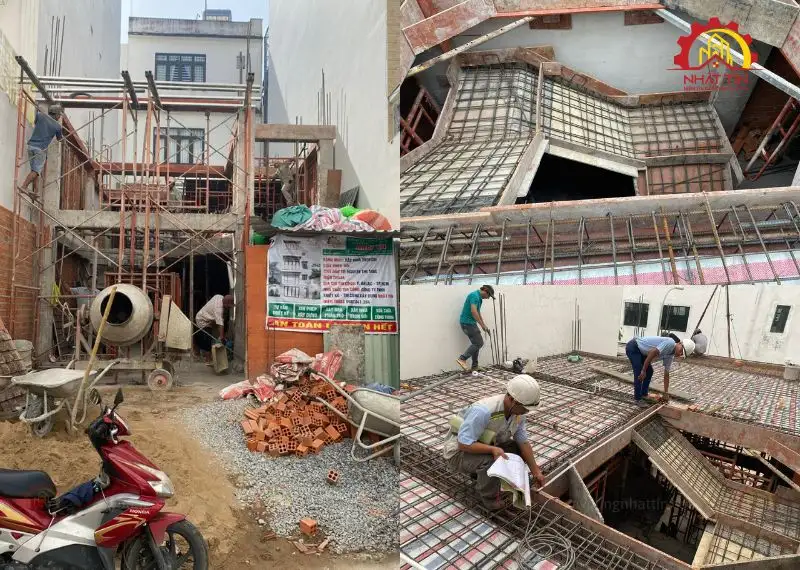 Quá trình thi công nhà 1 trệt 1 lửng 1 lầu của cô Sang Bình Tân Xây dựng Nhất Tín 1