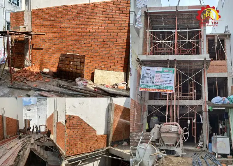Quá trình thi công nhà 1 trệt 1 lửng 1 lầu của cô Sang Bình Tân Xây dựng Nhất Tín 1