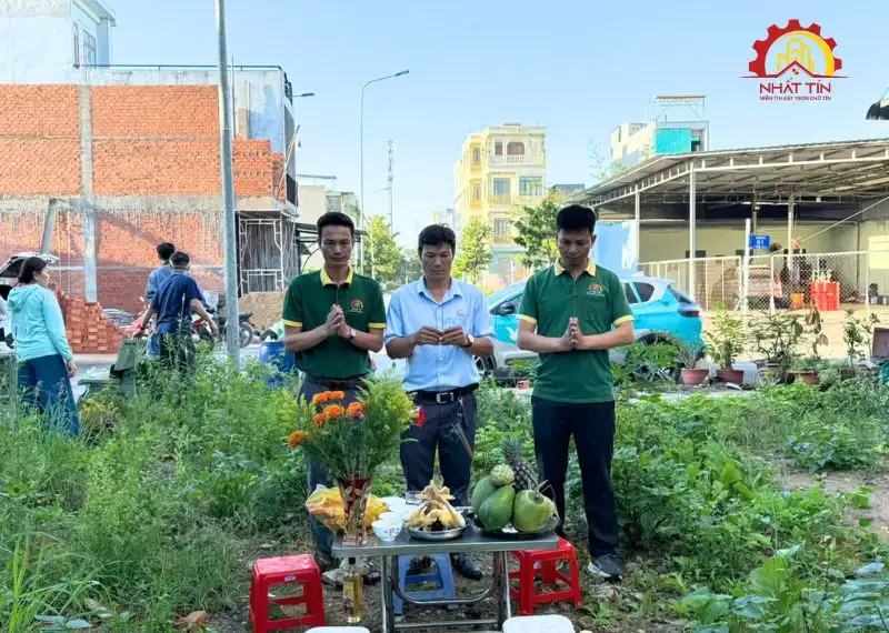 Quá trình thi công xây dựng nhà chú Gợi ở Đông Hòa Xây dựng Nhất Tín 1
