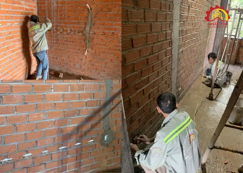 Quá trình thi công xây dựng nhà chú Gợi ở Đông Hòa Xây dựng Nhất Tín 1