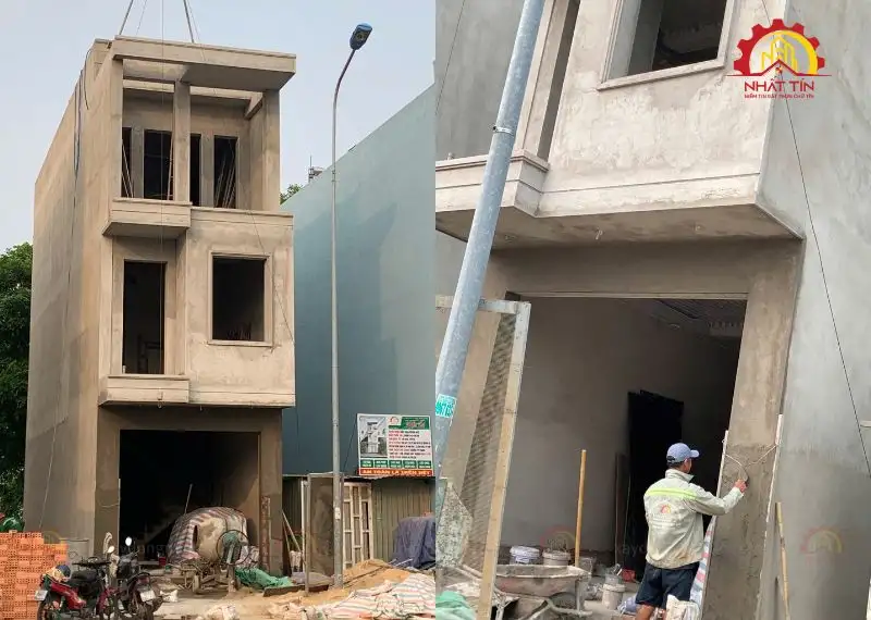 Quá trình thi công xây dựng nhà chú Gợi ở Đông Hòa Xây dựng Nhất Tín 1