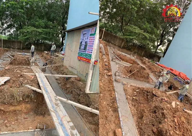 Quá trình thi công xây dựng nhà chú Gợi ở Đông Hòa Xây dựng Nhất Tín 1