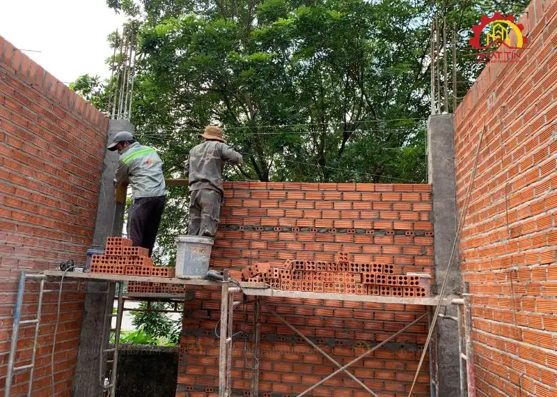 Quá trình thi công xây dựng nhà chú Gợi ở Đông Hòa Xây dựng Nhất Tín 1