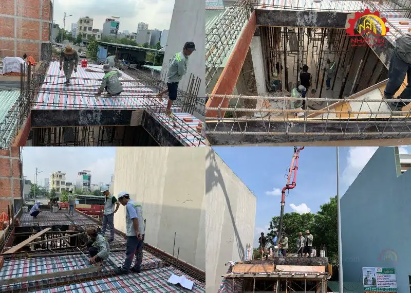 Quá trình thi công xây dựng nhà chú Gợi ở Đông Hòa Xây dựng Nhất Tín 1