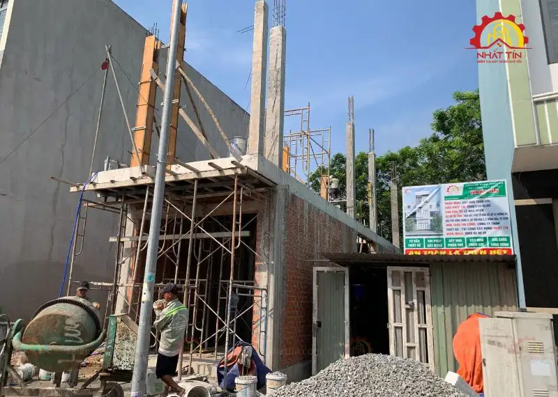 Quá trình thi công xây dựng nhà chú Gợi ở Đông Hòa Xây dựng Nhất Tín 1