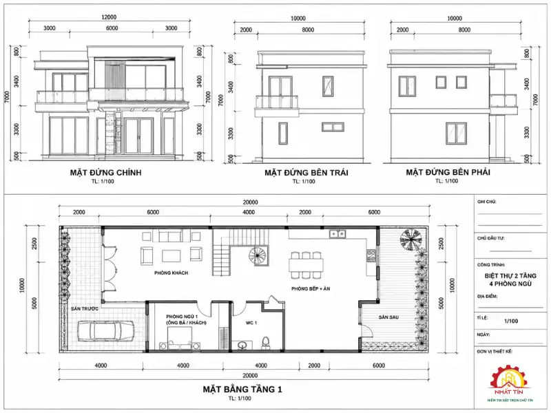 Tổng hợp 20 mẫu biệt thự 2 tầng 4 phòng ngủ đẹp hiện đại tiện nghi bậc nhất 2026