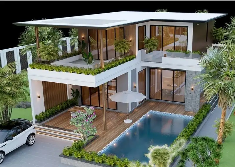 Mẫu biệt thự 2 tầng | 100+ Thiết kế biệt thự 2 tầng sang trọng
