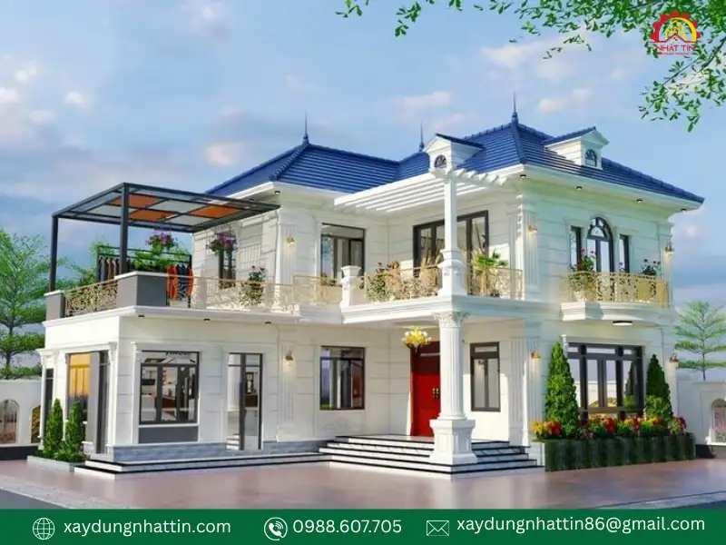 Tổng hợp 20 mẫu biệt thự 2 tầng 4 phòng ngủ đẹp hiện đại tiện nghi bậc nhất 2026