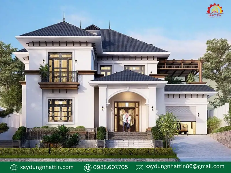 Tổng hợp 20 mẫu biệt thự 2 tầng 4 phòng ngủ đẹp hiện đại tiện nghi bậc nhất 2026