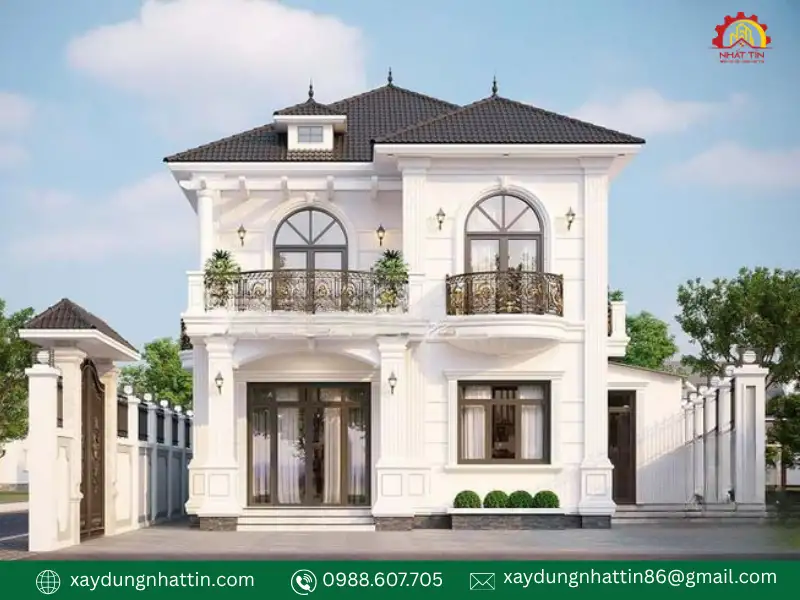 Khám phá 10+ mẫu mặt tiền nhà tân cổ điển đẹp sang trọng mới nhất 2026