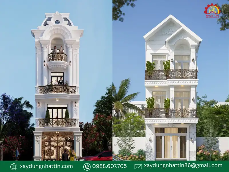 Khám phá 10+ mẫu mặt tiền nhà tân cổ điển đẹp sang trọng mới nhất 2026