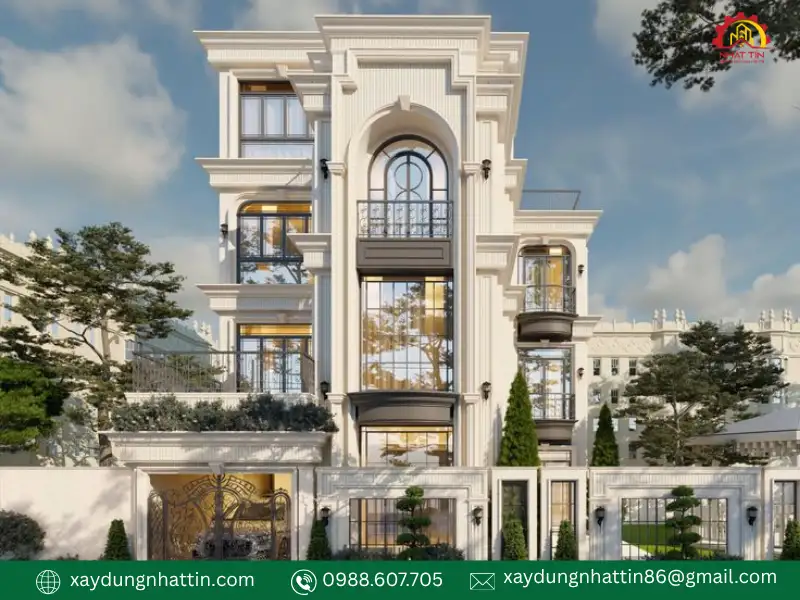 Khám phá 10+ mẫu mặt tiền nhà tân cổ điển đẹp sang trọng mới nhất 2026