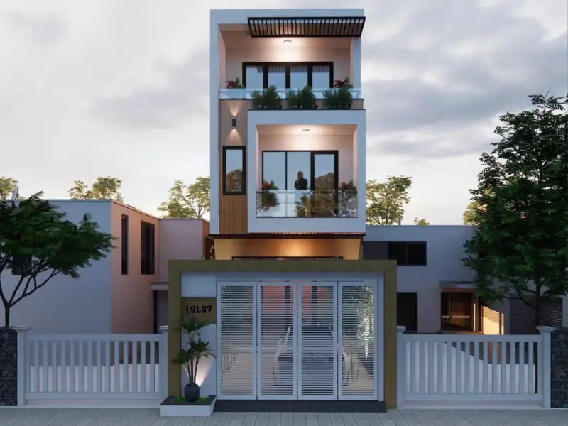 Top 8 mẫu nhà 3 tầng có gara tiện nghi nhất 2026