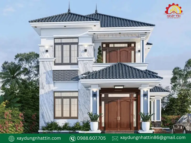 mau-nha-2-tang-4-phong-ngu-duoi-1-ty-mai-Nhat