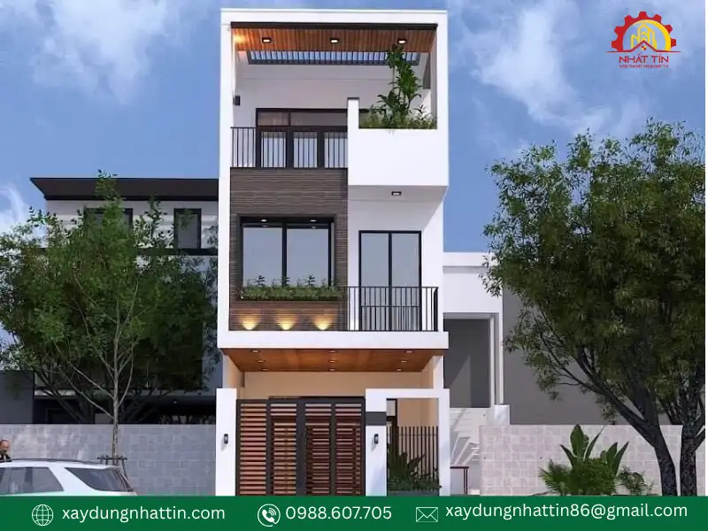 Nhà ống 3 tầng mặt tiền 5m: Gợi ý mẫu thiết kế đẹp và công năng tối ưu trong 2026