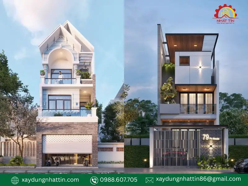 Nhà ống 3 tầng mặt tiền 5m: Gợi ý mẫu thiết kế đẹp và công năng tối ưu trong 2026